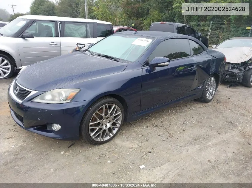 JTHFF2C20C2524628 2012 Lexus Is 250C