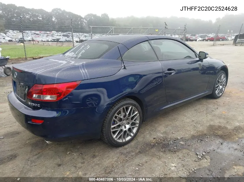 JTHFF2C20C2524628 2012 Lexus Is 250C