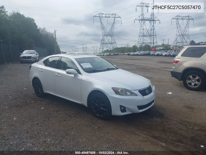 JTHCF5C27C5057470 2012 Lexus Is 250