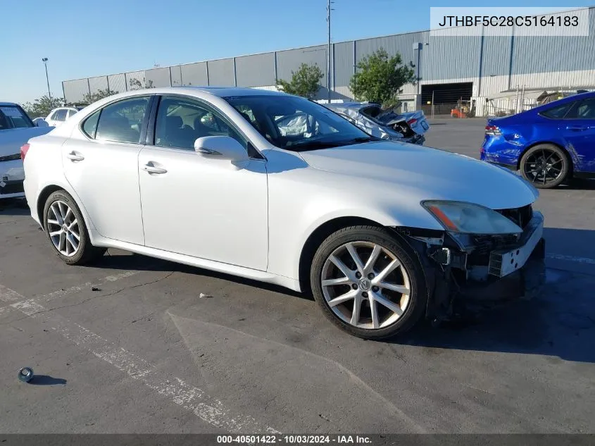 2012 Lexus Is 250 VIN: JTHBF5C28C5164183 Lot: 40501422