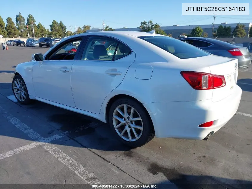 JTHBF5C28C5164183 2012 Lexus Is 250