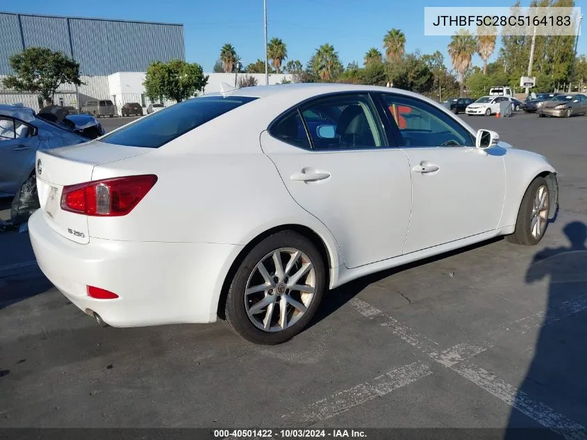 JTHBF5C28C5164183 2012 Lexus Is 250