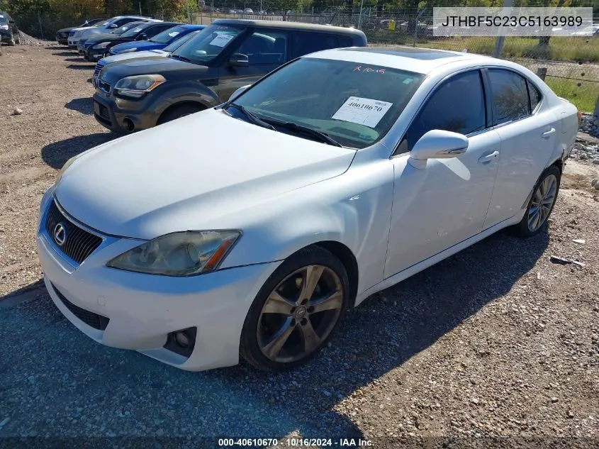 2012 Lexus Is 250 VIN: JTHBF5C23C5163989 Lot: 40610670