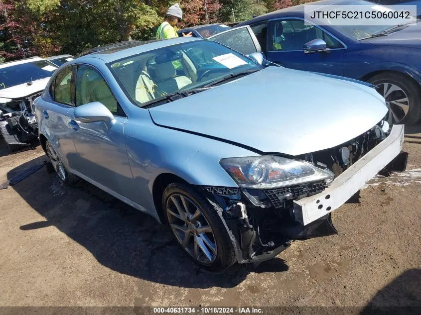 2012 Lexus Is 250 VIN: JTHCF5C21C5060042 Lot: 40631734