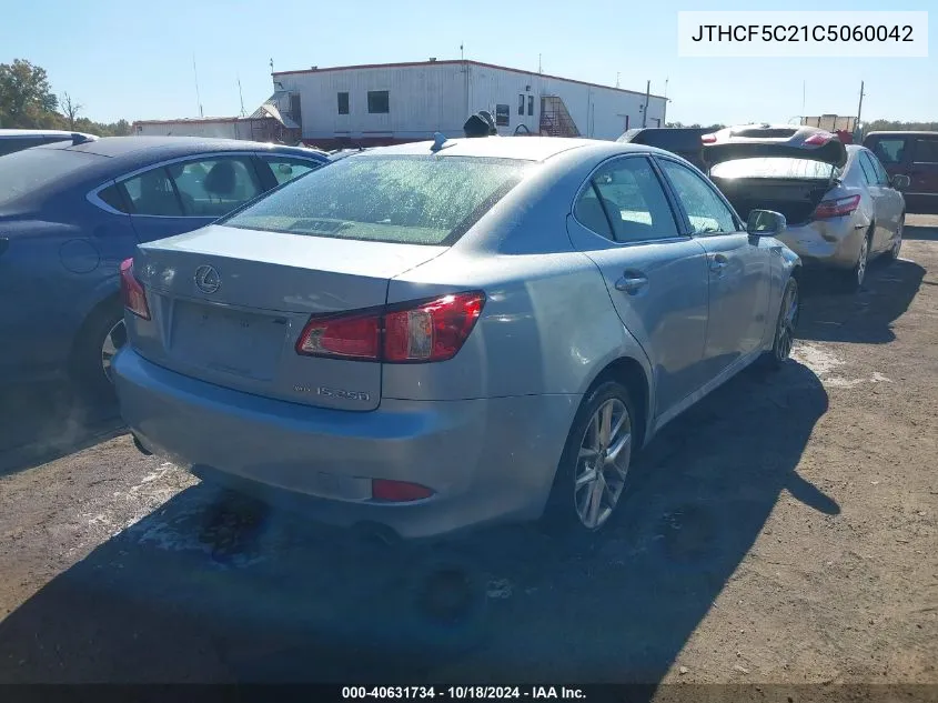 2012 Lexus Is 250 VIN: JTHCF5C21C5060042 Lot: 40631734