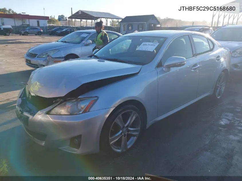 2012 Lexus Is 250 VIN: JTHBF5C29C5168680 Lot: 40635351