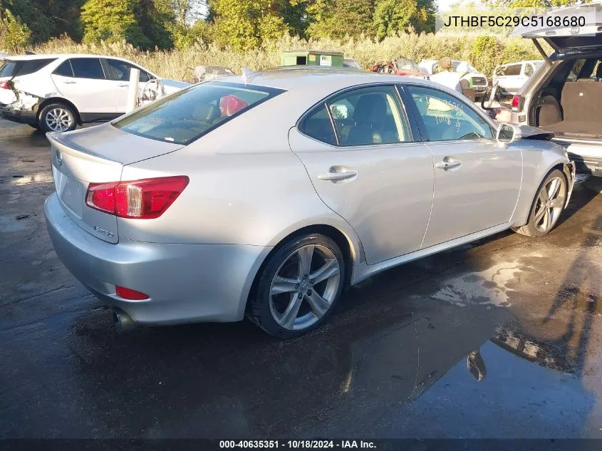 2012 Lexus Is 250 VIN: JTHBF5C29C5168680 Lot: 40635351