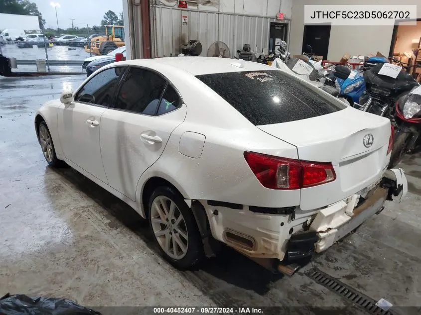 2013 Lexus Is 250 VIN: JTHCF5C23D5062702 Lot: 40452407