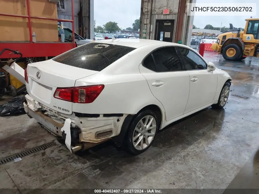 2013 Lexus Is 250 VIN: JTHCF5C23D5062702 Lot: 40452407