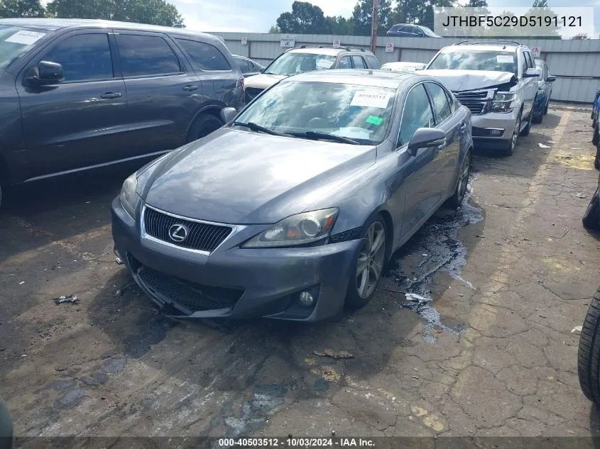 2013 Lexus Is 250 VIN: JTHBF5C29D5191121 Lot: 40503512