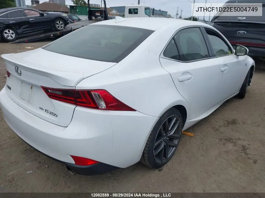 2014 Lexus Is 250 VIN: JTHCF1D22E5004749 Lot: 12082559