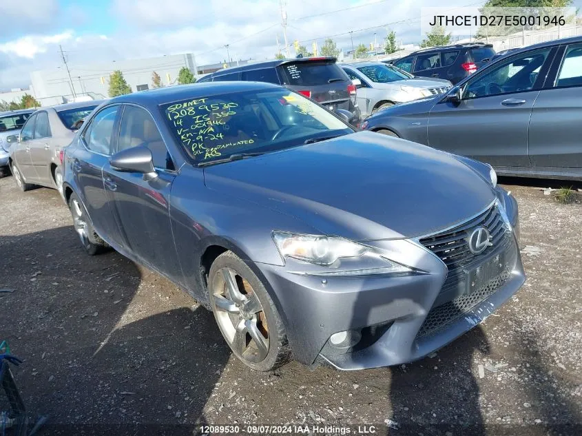 2014 Lexus Is 350 VIN: JTHCE1D27E5001946 Lot: 12089530