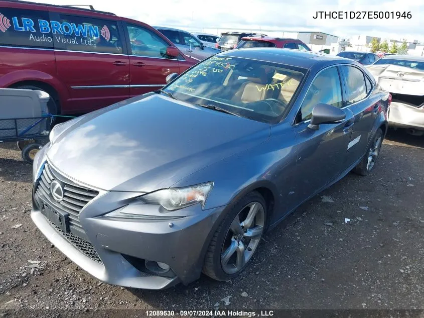 2014 Lexus Is 350 VIN: JTHCE1D27E5001946 Lot: 12089530