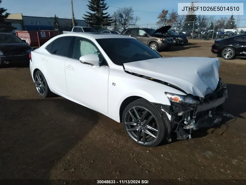 2014 Lexus Is 250 VIN: JTHCF1D26E5014510 Lot: 30048633