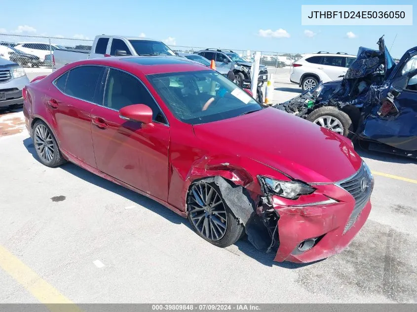 2014 Lexus Is 250 VIN: JTHBF1D24E5036050 Lot: 39809848