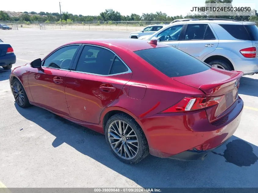 2014 Lexus Is 250 VIN: JTHBF1D24E5036050 Lot: 39809848