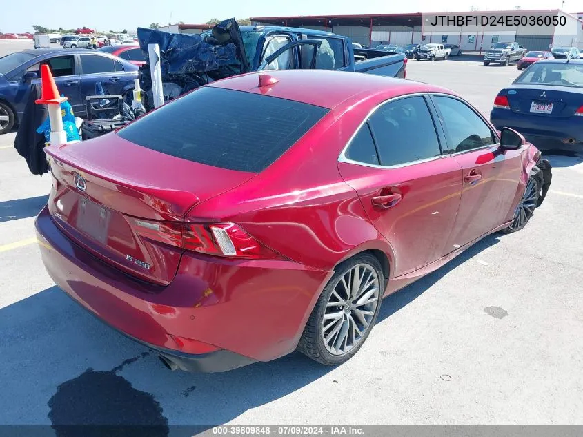 2014 Lexus Is 250 VIN: JTHBF1D24E5036050 Lot: 39809848