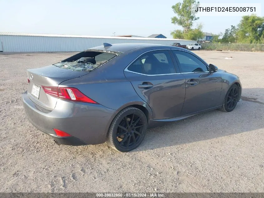 2014 Lexus Is 250 VIN: JTHBF1D24E5008751 Lot: 39832850