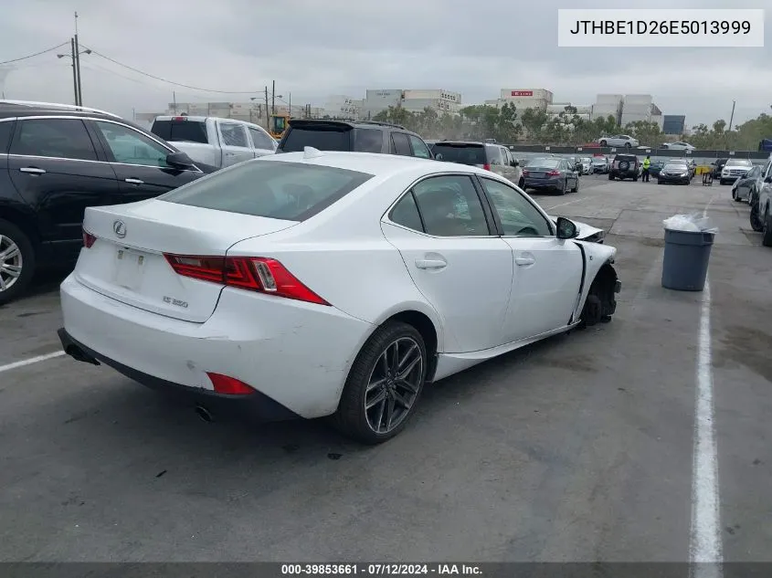 2014 Lexus Is 350 VIN: JTHBE1D26E5013999 Lot: 39853661