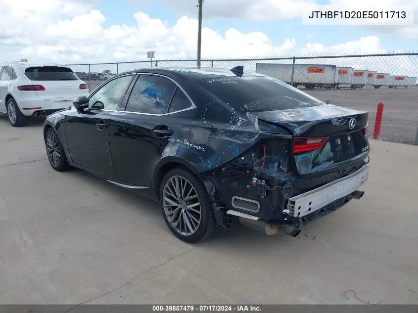 2014 Lexus Is 250 VIN: JTHBF1D20E5011713 Lot: 39857479