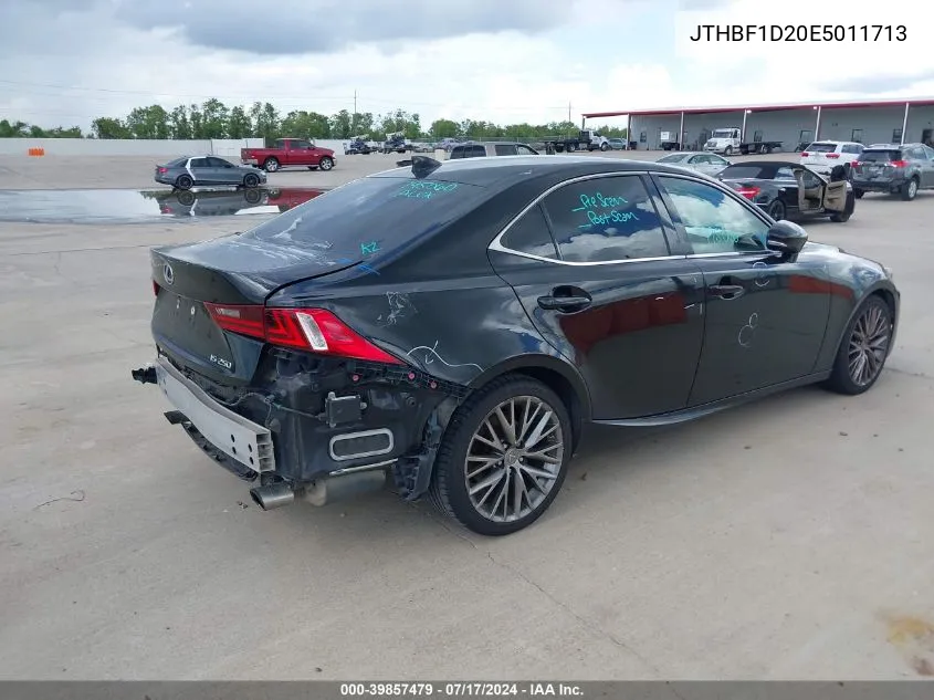 2014 Lexus Is 250 VIN: JTHBF1D20E5011713 Lot: 39857479