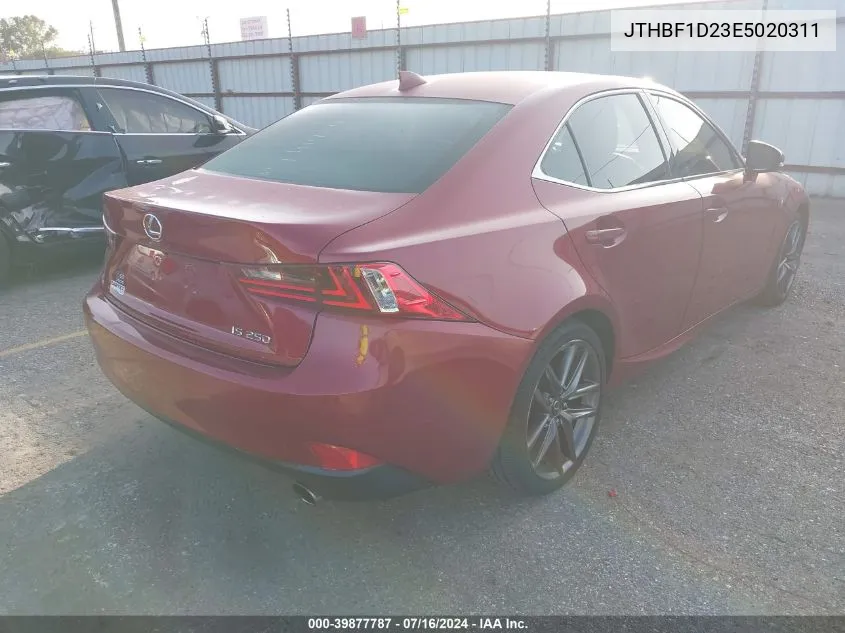 2014 Lexus Is 250 VIN: JTHBF1D23E5020311 Lot: 39877787