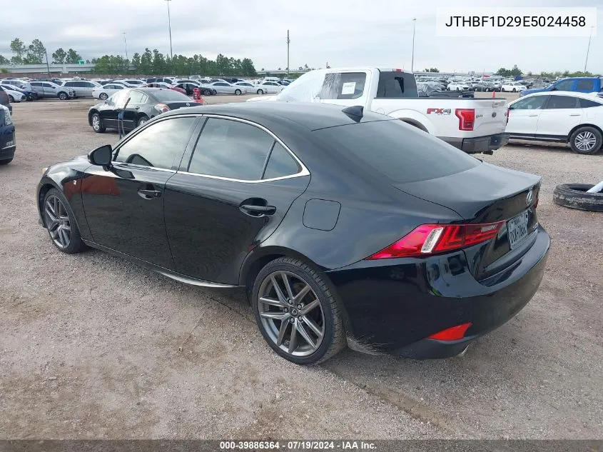 2014 Lexus Is 250 VIN: JTHBF1D29E5024458 Lot: 39886364