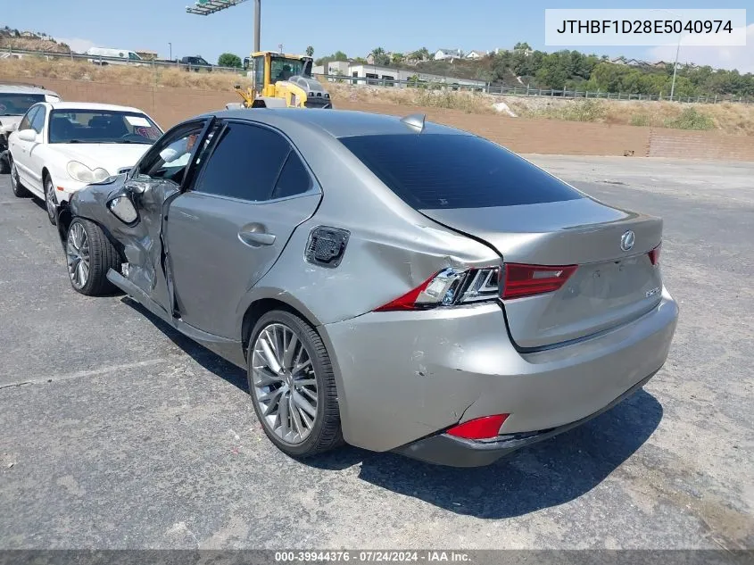 2014 Lexus Is 250 VIN: JTHBF1D28E5040974 Lot: 39944376