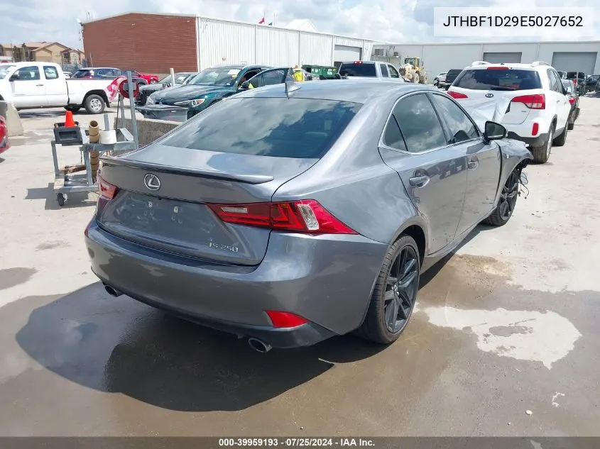 JTHBF1D29E5027652 2014 Lexus Is 250