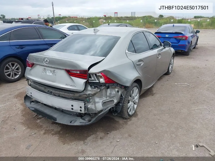 2014 Lexus Is 250 VIN: JTHBF1D24E5017501 Lot: 39960278