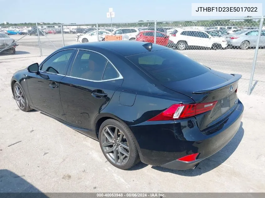 2014 Lexus Is 250 VIN: JTHBF1D23E5017022 Lot: 40053948