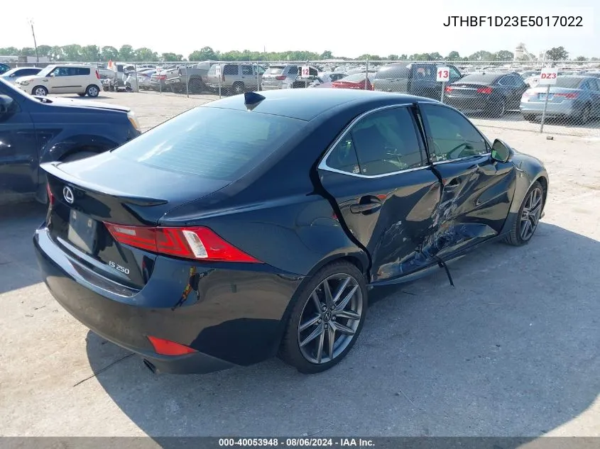 2014 Lexus Is 250 VIN: JTHBF1D23E5017022 Lot: 40053948