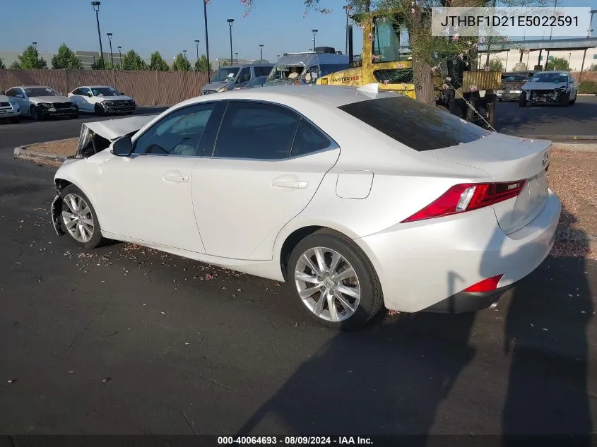 2014 Lexus Is 250 VIN: JTHBF1D21E5022591 Lot: 40064693