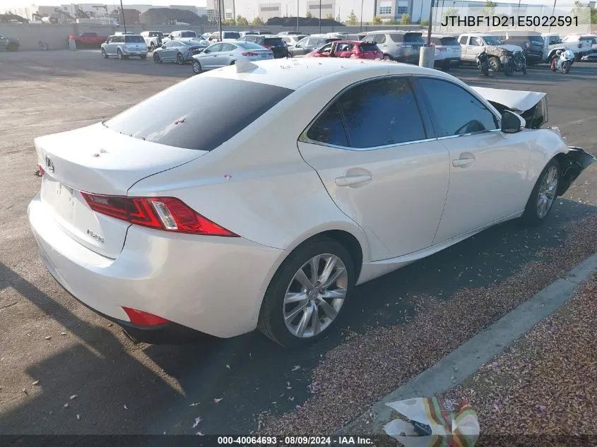 2014 Lexus Is 250 VIN: JTHBF1D21E5022591 Lot: 40064693