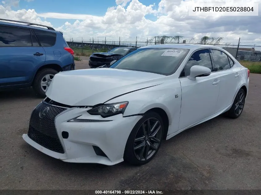 2014 Lexus Is 250 VIN: JTHBF1D20E5028804 Lot: 40164798