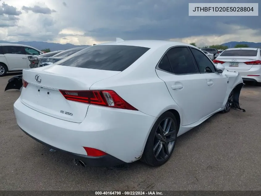 JTHBF1D20E5028804 2014 Lexus Is 250