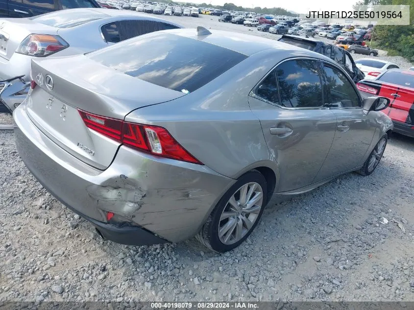 2014 Lexus Is 250 VIN: JTHBF1D25E5019564 Lot: 40198079