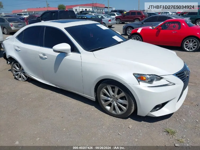 2014 Lexus Is 250 VIN: JTHBF1D27E5034924 Lot: 40207426