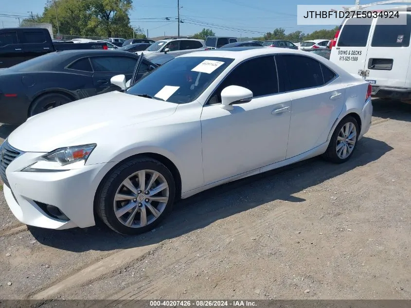 2014 Lexus Is 250 VIN: JTHBF1D27E5034924 Lot: 40207426