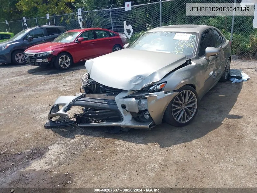 2014 Lexus Is 250 VIN: JTHBF1D20E5043139 Lot: 40207637