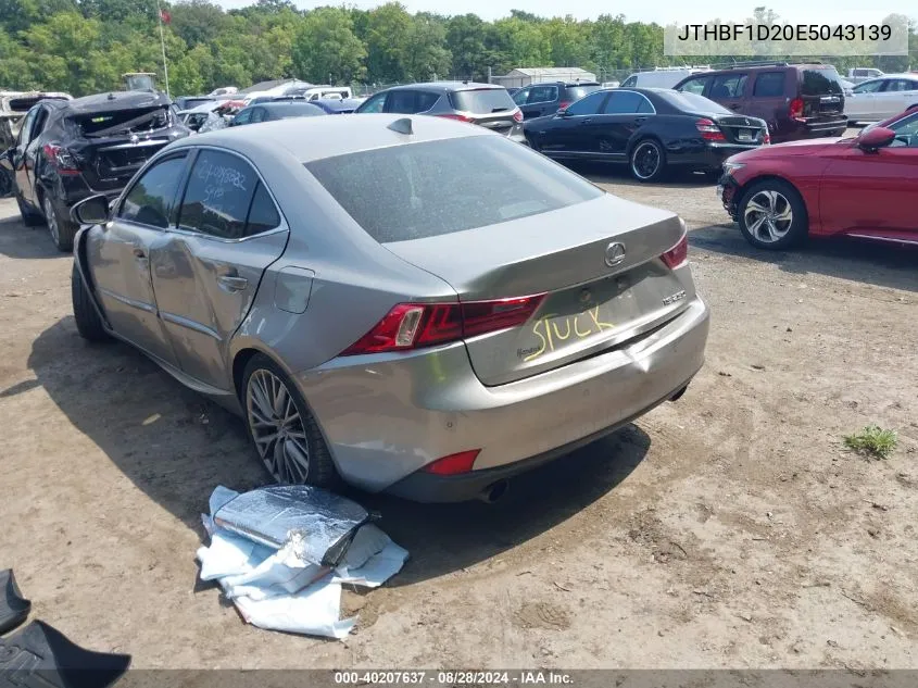 2014 Lexus Is 250 VIN: JTHBF1D20E5043139 Lot: 40207637