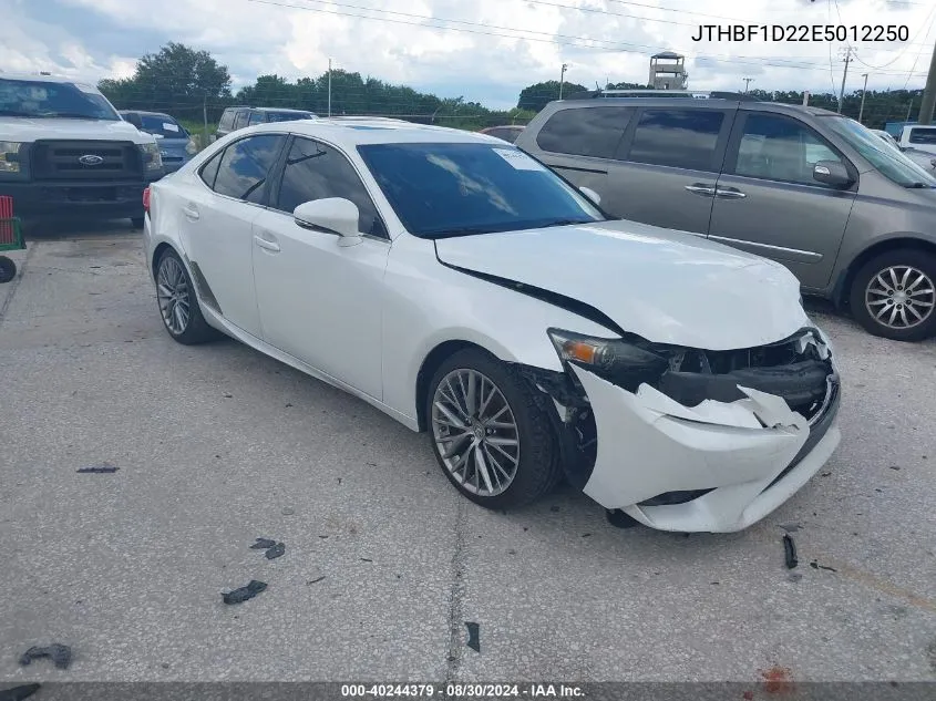 2014 Lexus Is 250 VIN: JTHBF1D22E5012250 Lot: 40244379