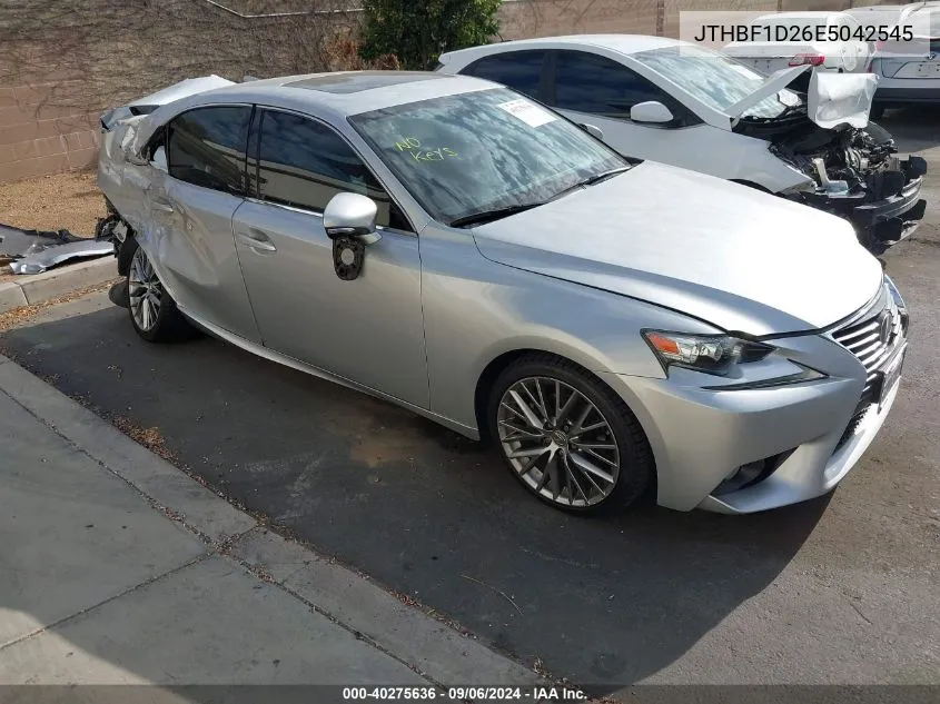 2014 Lexus Is 250 VIN: JTHBF1D26E5042545 Lot: 40275636