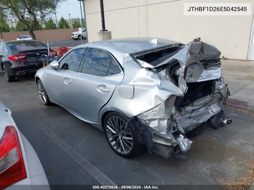 2014 Lexus Is 250 VIN: JTHBF1D26E5042545 Lot: 40275636