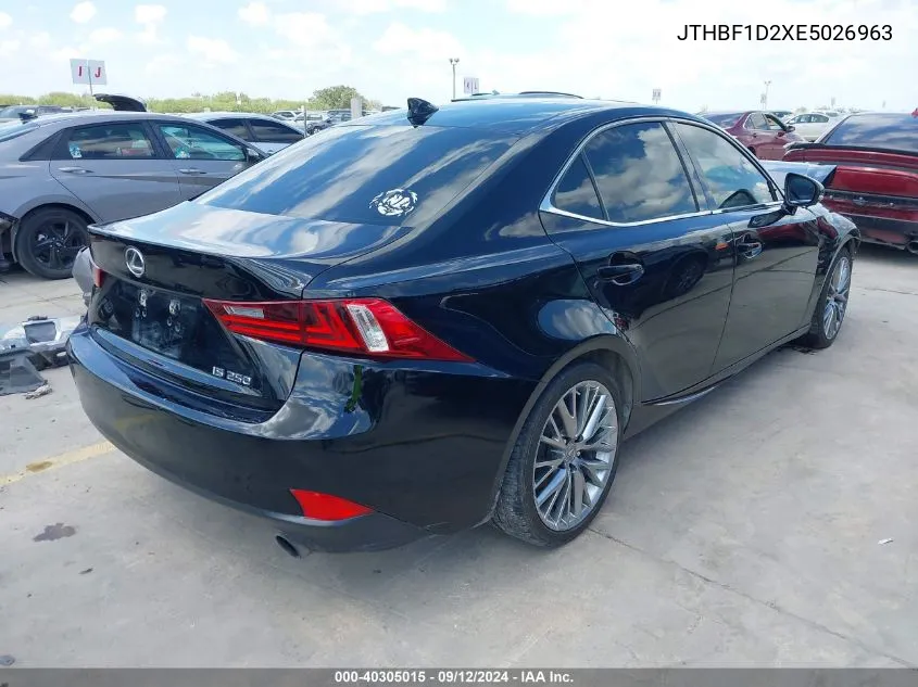 2014 Lexus Is 250 250 VIN: JTHBF1D2XE5026963 Lot: 40305015