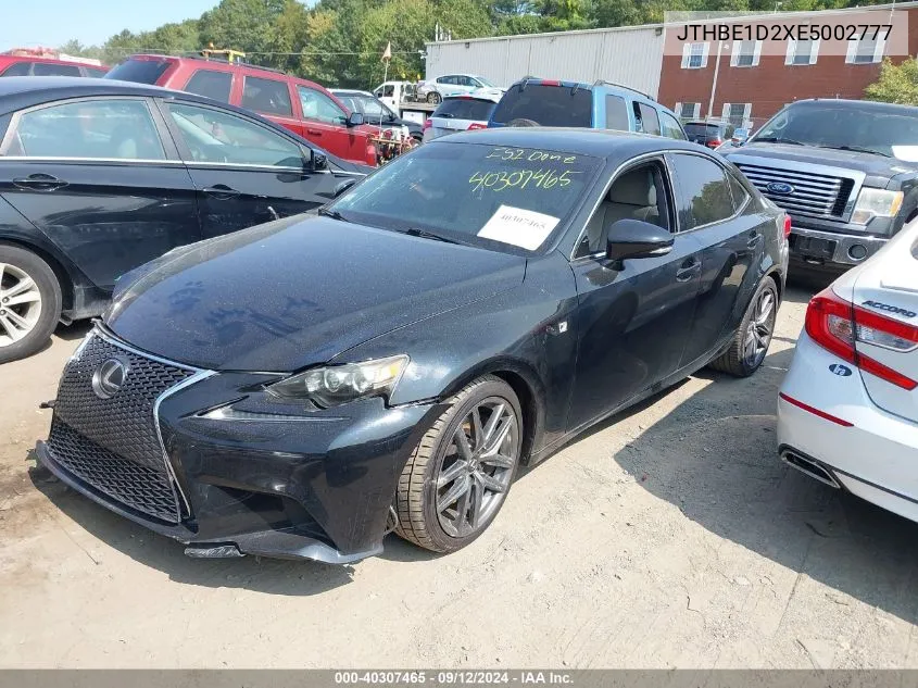 2014 Lexus Is 350 VIN: JTHBE1D2XE5002777 Lot: 40307465