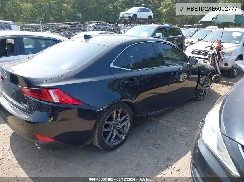 2014 Lexus Is 350 VIN: JTHBE1D2XE5002777 Lot: 40307465