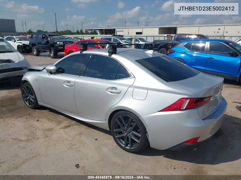 2014 Lexus Is 350 VIN: JTHBE1D23E5002412 Lot: 40345979