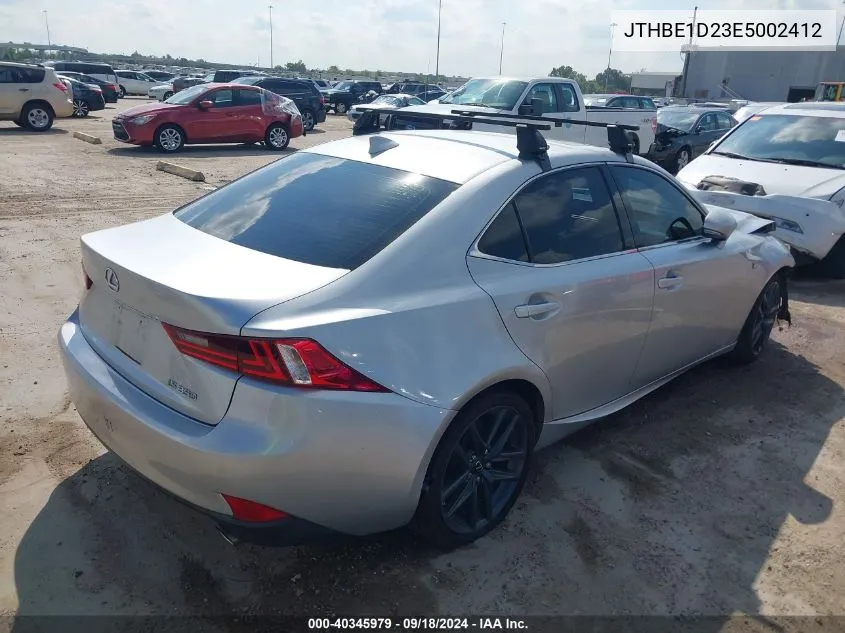 2014 Lexus Is 350 VIN: JTHBE1D23E5002412 Lot: 40345979