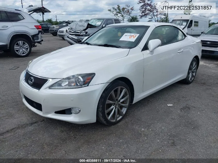 2014 Lexus Is 250C VIN: JTHFF2C22E2531857 Lot: 40358811